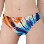 Blue And Orange Tie Dye Print Women's Panties