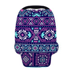 Blue And Pink Aztec Pattern Print Baby Seat Cover