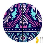 Blue And Pink Aztec Pattern Print Basketball