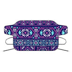 Blue And Pink Aztec Pattern Print Car Windshield Snow Cover