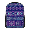 Blue And Pink Aztec Pattern Print Casual Backpack