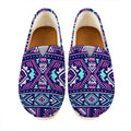 Blue And Pink Aztec Pattern Print Casual Shoes