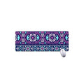 Blue And Pink Aztec Pattern Print Extended Mouse Pad