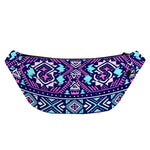 Blue And Pink Aztec Pattern Print Fanny Pack