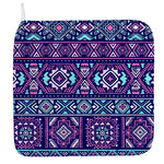 Blue And Pink Aztec Pattern Print Hand Towel
