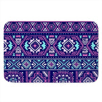 Blue And Pink Aztec Pattern Print Indoor Door Mat