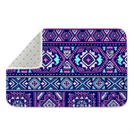 Blue And Pink Aztec Pattern Print Indoor Door Mat
