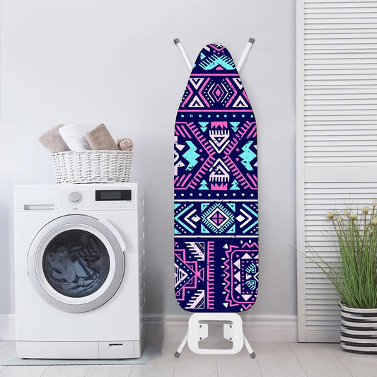 Blue And Pink Aztec Pattern Print Ironing Board Cover