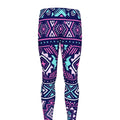 Blue And Pink Aztec Pattern Print Men's Leggings