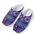Blue And Pink Aztec Pattern Print Mesh Casual Shoes