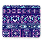 Blue And Pink Aztec Pattern Print Mouse Pad