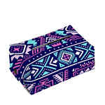 Blue And Pink Aztec Pattern Print Rectangle Tissue Box Cover