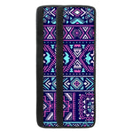 Blue And Pink Aztec Pattern Print Refrigerator Handle Covers