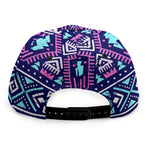 Blue And Pink Aztec Pattern Print Snapback Cap