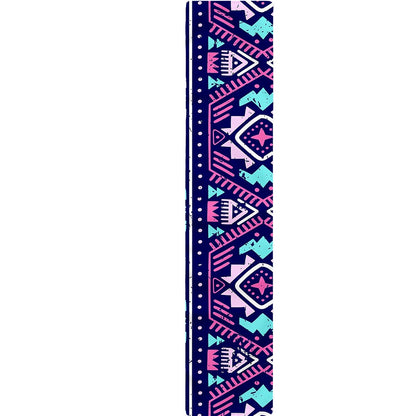 Blue And Pink Aztec Pattern Print Table Runner
