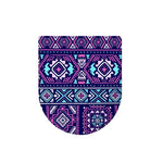 Blue And Pink Aztec Pattern Print Toilet Lid Cover