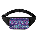 Blue And Pink Aztec Pattern Print Waist Bag