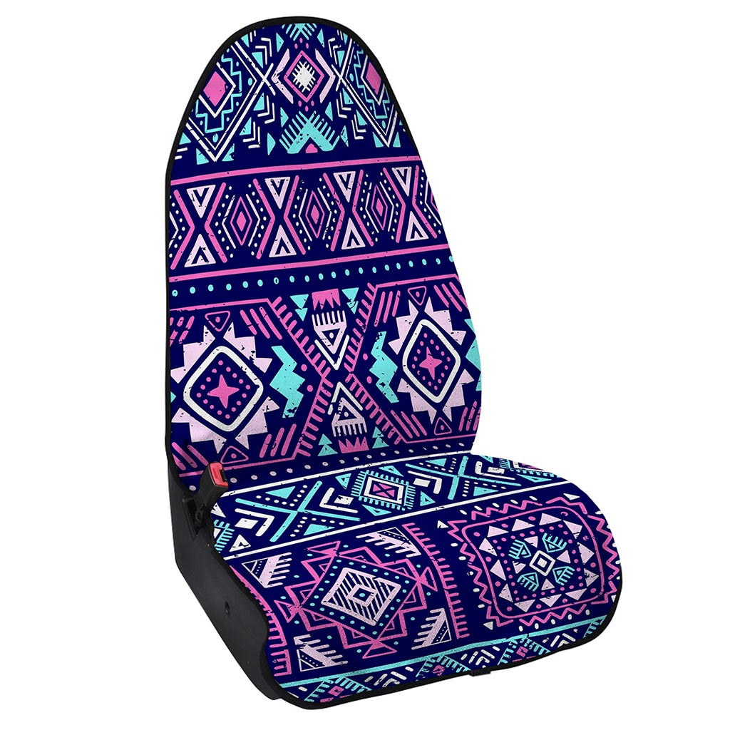 Blue And Pink Aztec Pattern Print Waterproof Car Seat Cover