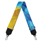 Blue And Pink Flowers Kaleidoscope Print Bag Strap