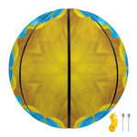 Blue And Pink Flowers Kaleidoscope Print Basketball