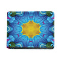 Blue And Pink Flowers Kaleidoscope Print Bifold Wallet