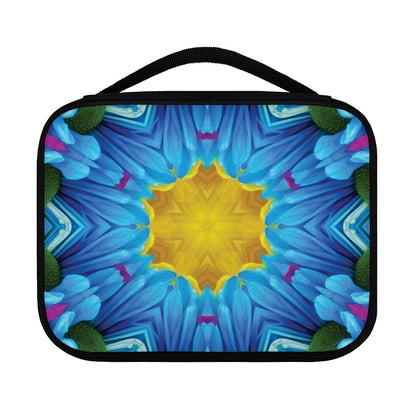 Blue And Pink Flowers Kaleidoscope Print Classic Bible Case