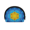 Blue And Pink Flowers Kaleidoscope Print Coin Purse