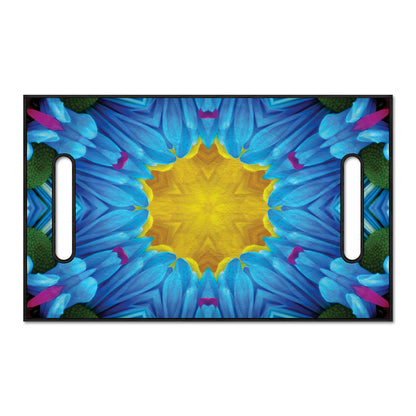 Blue And Pink Flowers Kaleidoscope Print Golf Cart Seat Cover