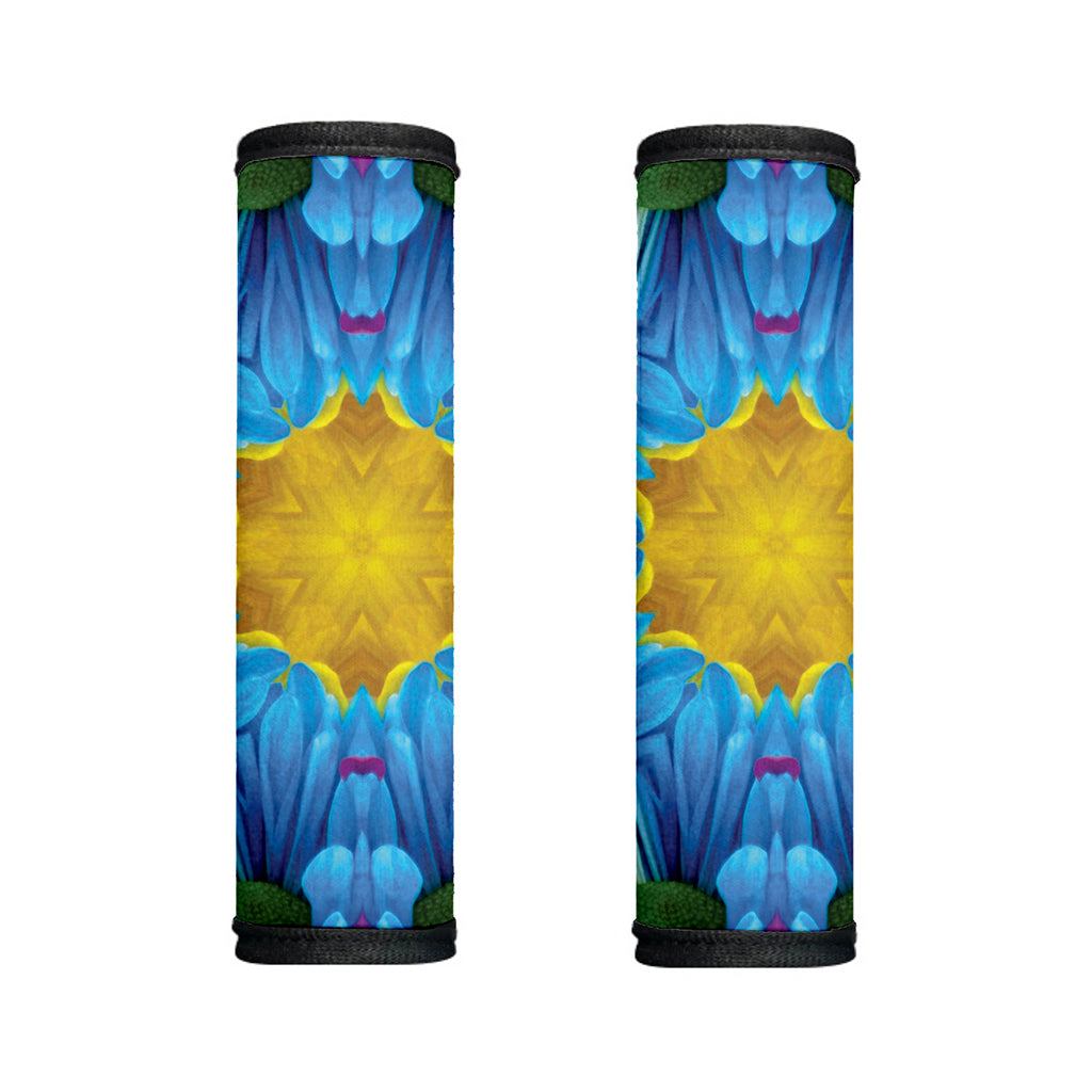Blue And Pink Flowers Kaleidoscope Print Handle Covers