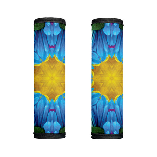 Blue And Pink Flowers Kaleidoscope Print Handle Covers