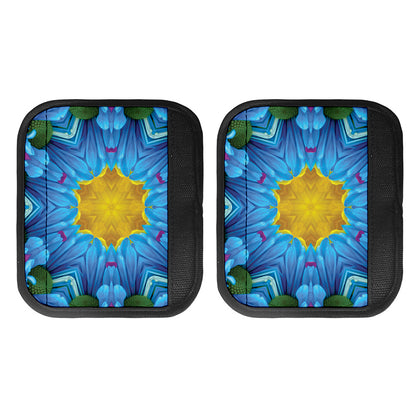 Blue And Pink Flowers Kaleidoscope Print Handle Covers