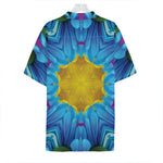 Blue And Pink Flowers Kaleidoscope Print Hawaiian Shirt