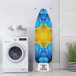 Blue And Pink Flowers Kaleidoscope Print Ironing Board Cover
