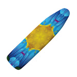 Blue And Pink Flowers Kaleidoscope Print Ironing Board Cover