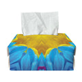 Blue And Pink Flowers Kaleidoscope Print Rectangle Tissue Box Cover