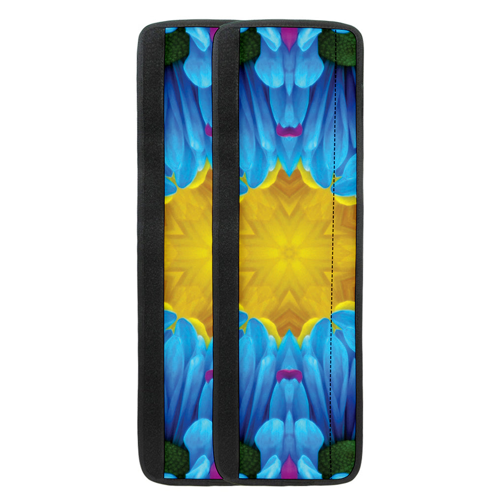 Blue And Pink Flowers Kaleidoscope Print Refrigerator Handle Covers