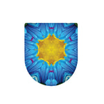 Blue And Pink Flowers Kaleidoscope Print Toilet Lid Cover