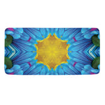 Blue And Pink Flowers Kaleidoscope Print Towel