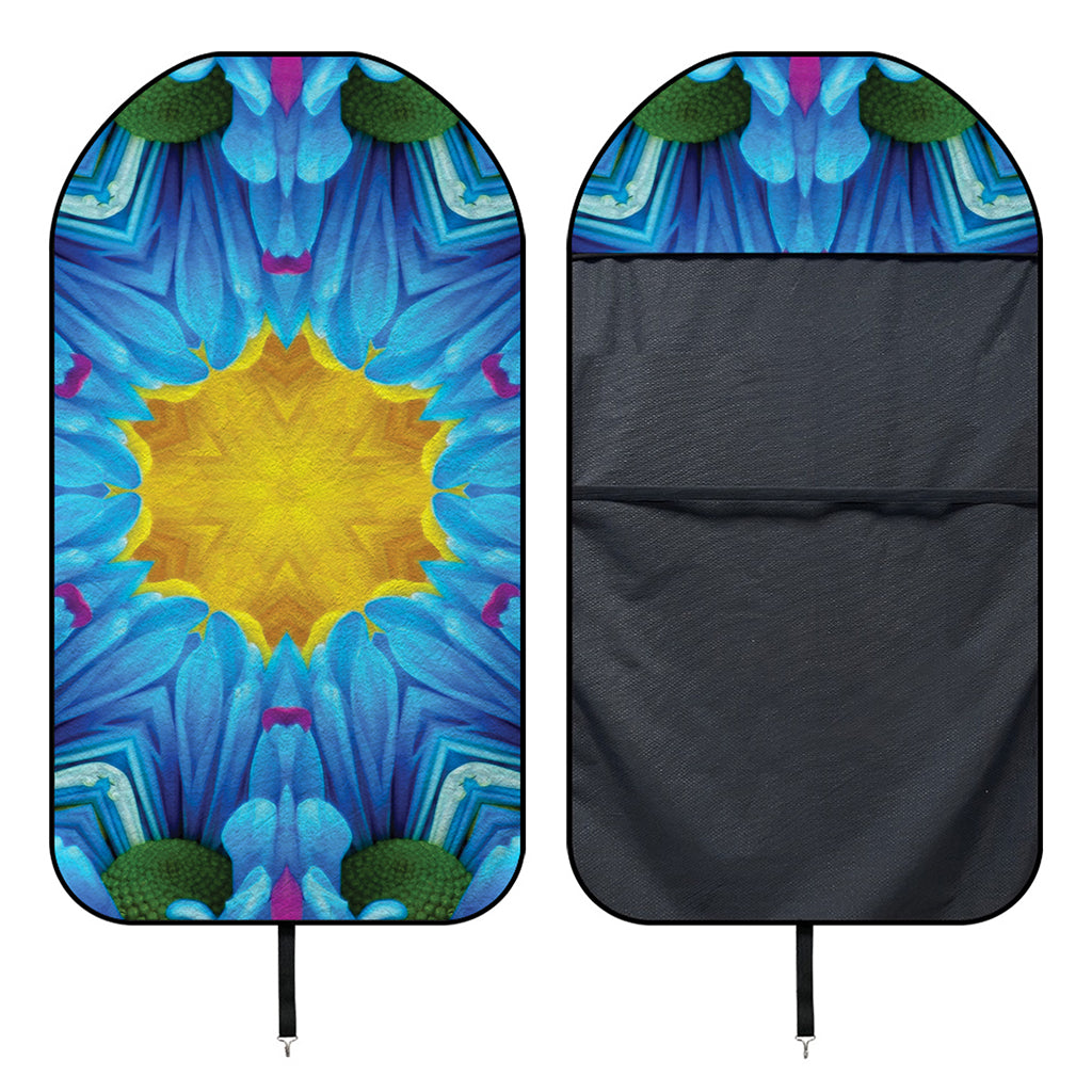 Blue And Pink Flowers Kaleidoscope Print Waterproof Car Seat Cover
