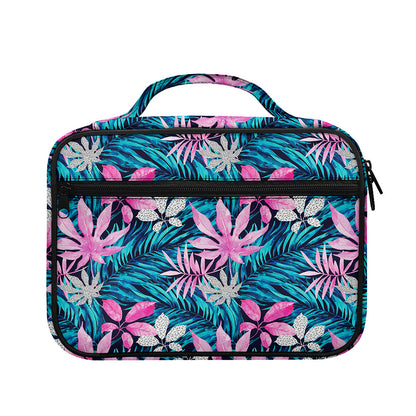 Blue And Pink Watercolor Hawaiian Print Briefcase Bible Bag