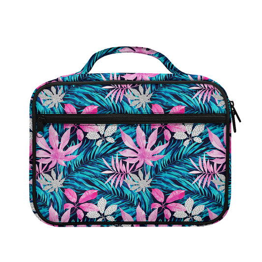 Blue And Pink Watercolor Hawaiian Print Briefcase Bible Bag