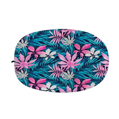 Blue And Pink Watercolor Hawaiian Print Car Side Mirror Covers