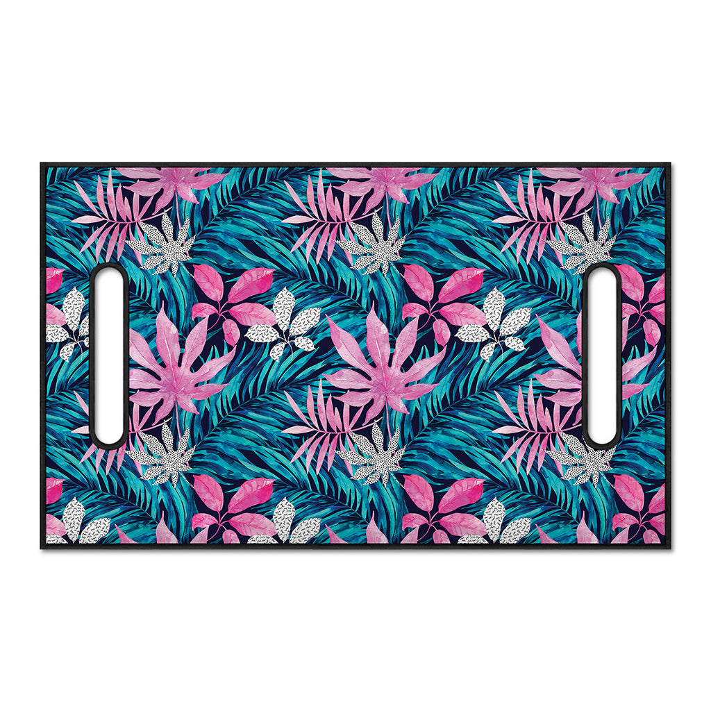 Blue And Pink Watercolor Hawaiian Print Golf Cart Seat Cover