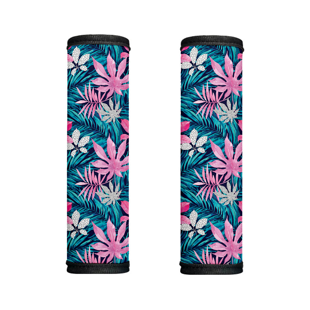 Blue And Pink Watercolor Hawaiian Print Handle Covers