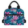 Blue And Pink Watercolor Hawaiian Print Insulated Lunch Bag