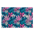 Blue And Pink Watercolor Hawaiian Print Placemat