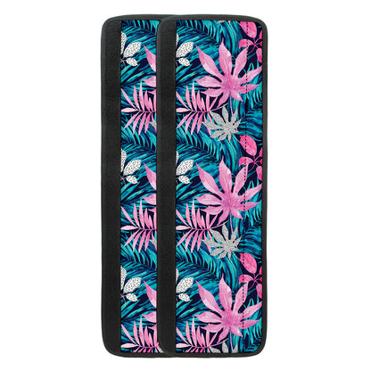Blue And Pink Watercolor Hawaiian Print Refrigerator Handle Covers