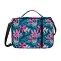 Blue And Pink Watercolor Hawaiian Print Shoulder Strap Bible Bag