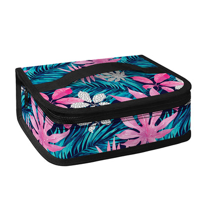 Blue And Pink Watercolor Hawaiian Print Small Lunch Bag