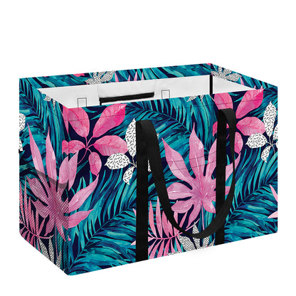 Blue And Pink Watercolor Hawaiian Print Utility Tote Bag